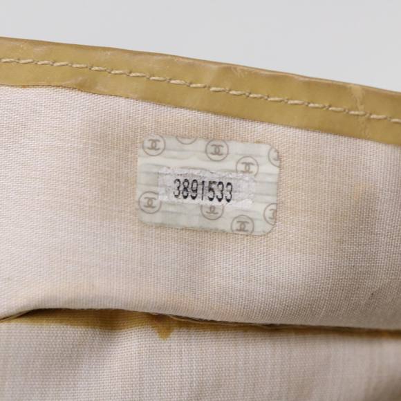 CHANEL Shoulder Bag Enamel Beige CC Auth bs5025 - Picture 12 of 16